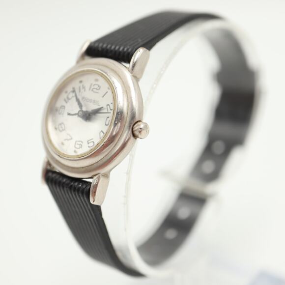 Vintage Fossil Womens Silver Tone Prism Crystal 24mm Watch PC9631 w New Battery - Picture 11 of 16